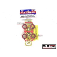 Tamiya Red Slick Tire & Gold Color Plated Wheels - 95665