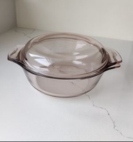 康寧 Corning Pyrex 有蓋 玻璃 鍋 具 焗 盤 碗 碟 沙律 盤 glass pot salad bowl with lid microwave oven safe 可入 微波爐 焗爐