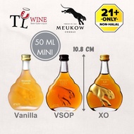 Meukow Cognac Miniature Mini 50ml Brandy Alc:30-40% ✔Duty paid 100% ORIGINAL (French Cognac) (France