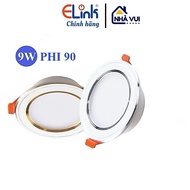Elink Led Downlight Ceiling Light 9W phi 90 Silver Border, Gold Border - GENUINE