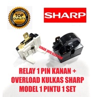 RELAY PTC OVERLOAD KULKAS SHARP 1 PINTU OVERLOAD KULKAS SHARP