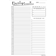 A5/A6 DAILY SCHEDULE 6 RING PLANNER INSERT REFILL