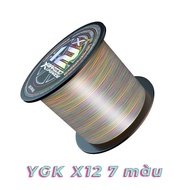 YGK X12 7-color BRAIDD XUPGRADE fishing parachute line 300m braided line x12