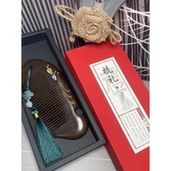 Black Gold Sandalwood Comb Ladies Gift Box Birthday Gift Valentine's Day Souvenir Girlfriend Three E