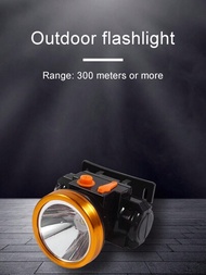 1只戶外露營和釣魚led可充電鋰電池頭燈,高功率和遠射燈