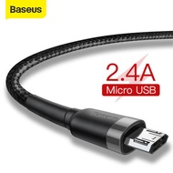 Baseus สาย Micro USB ชาร์จเร็ว2.4Aสายชาร์จไมโคร USB สำหรับ Samsung J7 Redmi Note 5 Pro สำหรับโทรศัพท์มือถือ Android