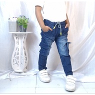 Zahfran27 Children's long cargo Jeans street 1-12 years old children's denim zahfran27