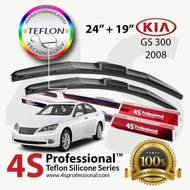 Lexus GS300 2008 4S Professional™ Teflon Silicone Series Wiper Blades (1 pair) - Car accessories