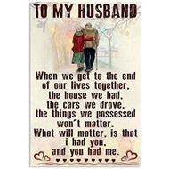 to My Husband Poster The for You Husband Canvas Painting Wall Art  Birthday Gift