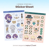 [ imajinyasachi ] Honkai Star Rail HSR Sticker Sheet Honkai Star Rail Merch