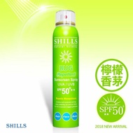 【SHILLS 舒兒絲】 很耐曬防曬冰鎮噴霧-防蚊綠 檸檬香茅(180ml/瓶)