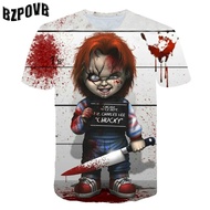The new horror movie Chucky T-shirt printed Guy Joker T-shirt casual street clown Tshirt