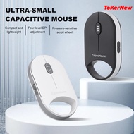 ToKerNew Wireless Mouse 3 Mode BT 5.2/2.4G/USB Silent Mini Capacitive Mice For Laptop PC Accessories
