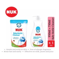 NUK Baby Bottle Cleanser 950ml Bottle + 750ml Refill Pack
