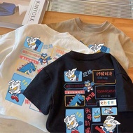 COD Children's T-shirt 100 Cotton T-shirt Cool Boys' T-shirt Children's Summer Loose Short Sleeve Fa