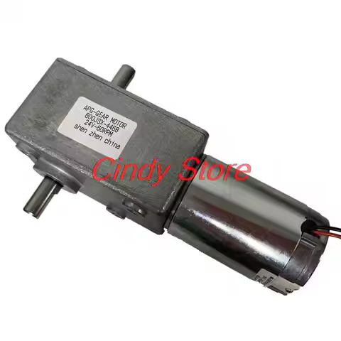 600JSX-4468 Square Turbo-Worm Gear Reduce Box Self-Lock 12V 24V Motor High Torque Speed 1/5/10/15/30