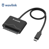 Wavlink USB C เพื่ออะแดปเตอร์ SATA กับขั้วต่อฮาร์ดไดรฟ์ SATA III ภายนอกสายเคเบิ้ลทรงหางหมู50ซม. สำหร