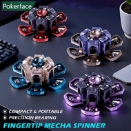 POKERFACE DIY Creative Fidget Spinner EDC Hand Spinner Steel Beads Rotational Deformation Telescopin