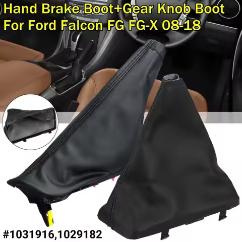PU Leather Gear Shift Gaiter Boot Cover Handbrake Boot Cover For Ford Falcon FG FGX 2008-2018