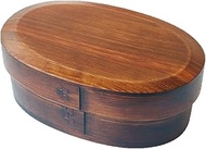 Wakashi FH4-10H Small 1-Tier Bento Box, Bended, Lid Type, 16.9 fl oz (500 ml), Width 6.7 x Depth 4.3