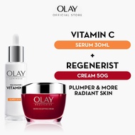 Olay Vitamin C Super Serum 30ml + Regenerist Day Cream 50g
