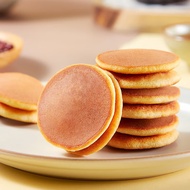 Pan Dorayaki Taro Flavor Filled Bread Cake Shop Breakfast Meal Replacement Full of Hunger Snacks