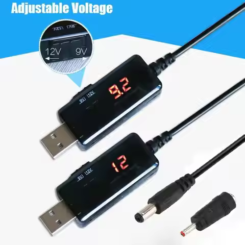 USB Boost Converter DC 5V To 9V 12V USB Step-up Converter Cable + 3.5x1.35mm Connecter For Power Sup