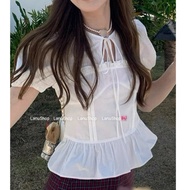 [LanuShop] Women's blouse, youthful style, simple, going to school, going out, many colors