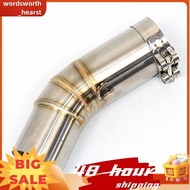 Slip on for  959 Panigale 60mm Motorcycle Exhaust Middle Link Pipe Escape Stainless Steel Muffler