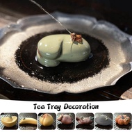 HOT! Tea Pet Zisha Creative Hand-sprayed Frog Pumpkin Purple Clay Fruit Sculpture Kungfu Tea Set Tea