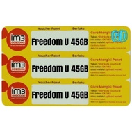 READY Voucher Indosat Freedom U 45GB