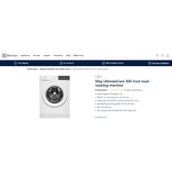 [NEW MODEL] ELECTROLUX 10kg UltimateCare 300 front load washing machine EWF1024D3WC