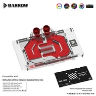 Barrow GPU Water Block For Galax / Gainward / Colorful RTX 4090, GPU Card Cooler With Backplate,BS-GAM4090-PA