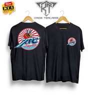 Kaos Telaris XTC Japan Bahan Cattun Combed 30s Sablon Plastisol Kaos Pria Dan Wanita Terbaru
