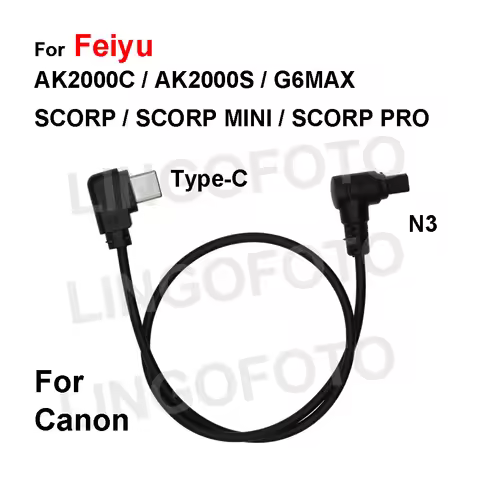 Type-C to N3 (Canon) For Feiyu AK2000C AK2000S G6MAX SCORP SCORP MINI PRO Camera Control Cable 30cm 