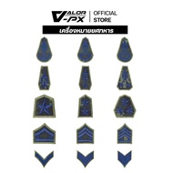VALOR PX-15-Layer Rank Badge Sharp Embroidered Fabric