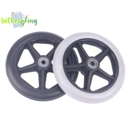 [lnthespringS] 6 Inch Wheels Smooth Flexible Heavy Duty Wheelchair Front Castor Solid Tire Wheel Wheelchair Replacement Parts new