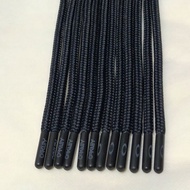 HITAM Black round plastic aglet Hoodie strap