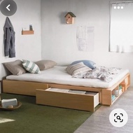 Promo Tempat Tidur Dipan Kayu Mahoni Solid 100X200