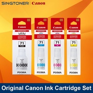 Canon 71 Pigment Black Cyan Magenta Yellow Ink Bottles for Canon PIXMA G2020 G1020 G3060 G3020 G3770