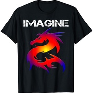 Shirt IMAGINE Fantasy Dragon Style T-shirt Cotton Combed 24s: Comfortable, Stylish, and Premium Qual