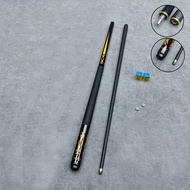 9.5MM 11.5MM 13MM Carbon Fibre Black Tech 1/2 Billiard Cue Black Eight Snooker 9-Ball Pool Cue