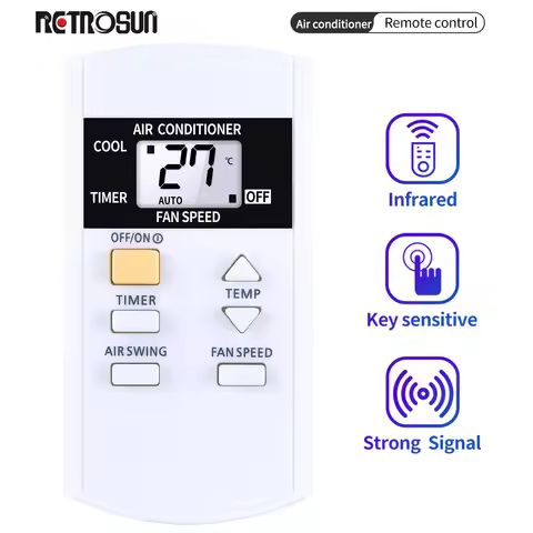 NEW A75C3740 for Panasonic Air Conditioner Remote Control A75C3733 Cs-Yc18Mkv Cu-Yc18Mkv Cs-Yc24Mkv 