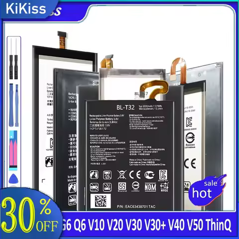 BL-44E1F BL-45B1F BL-53QH BL-T3 BL-T32 BL-T33 BL-T34 BL-T37 BL-T42 Battery For LG G6 Q6 V10 V20 V30 
