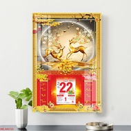 Lịch tết 2025 " Mã Đáo Thành Công " Đốc Lịch Tráng Gương 2025 Decor phòng quà tặng - Top Decor