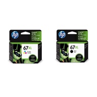 HP 67XL 67 xl ( 200 PAGES )Ink Cartridge High Yield Ink Cartridge Color (3YM57AA/3YM58AA)