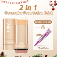 Ellen Ella Flawless Eraser Foundation Concealer Make Up Stick With Brush For MorenaWaterproof