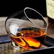 ANHENGXIN Cognac Glasses Cup, Rotating European Style Irregular Whiskey Wine Glass, Household Tumble