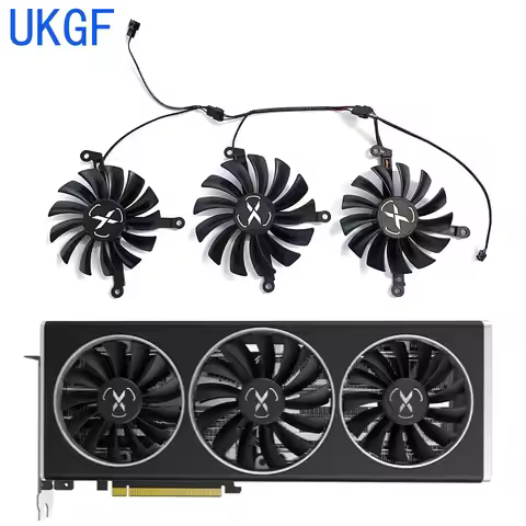 CF1015U12S 1X95MM 2X87MM Radeon RX 6700XT 6750XT GPU Fan For XFX Speedster SWFT 309 Radeon RX 6700 X