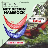 [CAMPINGGO] Nylon Hammock Beach Travel Outdoor Camping Swing Hanging Bed Chair Endui Buaian Gantung 吊床